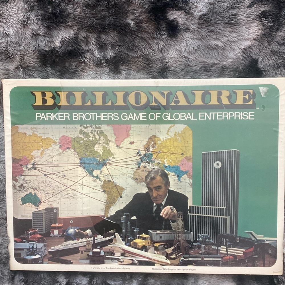 Vintage Billionaire Board Game by Parker Brothers - Sealed